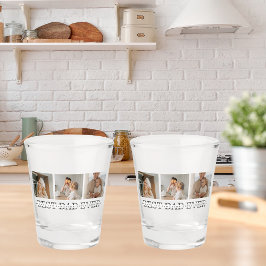 Verre A Shot Photo Collage moderne & Gris Meilleur Papa Jamais 