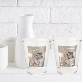 Verre A Shot Photo de famille moderne beige | Heureuse Sainte P