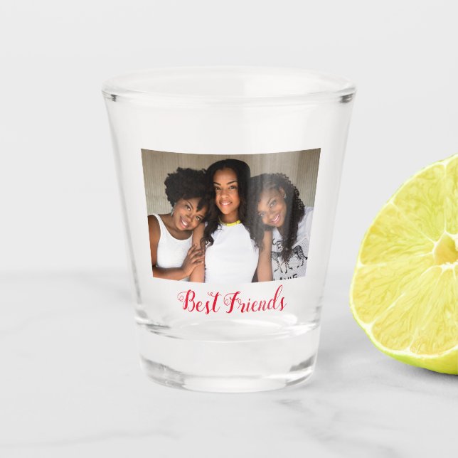 Verre A Shot Photo des meilleurs amis (Devant)