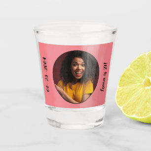 Verre A Shot Photo du 21e anniversaire Cadre
