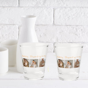 Verre A Shot Photo et Bon thanksgiving de collection moderne