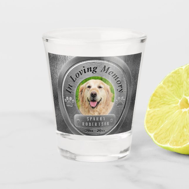 Verre A Shot Photo Memorial for Pet (Devant)