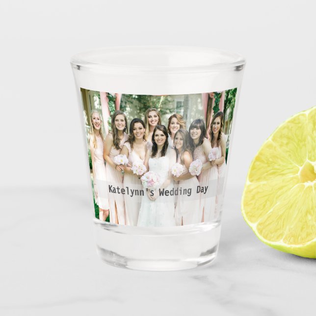 Verre A Shot Photo personnalisée (Devant)