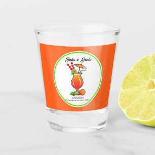 Verre A Shot Pickleball Dinks & Drinks Ouragan Personnalisé