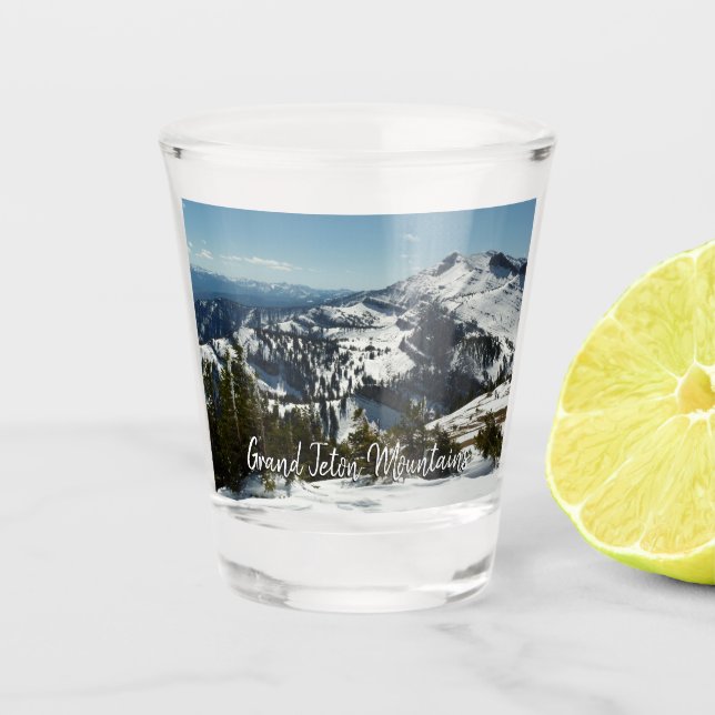 Verre A Shot Pics neigeux du Grand Teton (Devant)