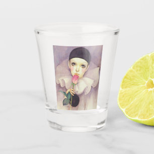 Verre A Shot Pierrot, années 1980