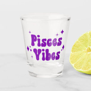 Verre A Shot Pisces Vibes Zodiac Astrologie Violet Étoiles