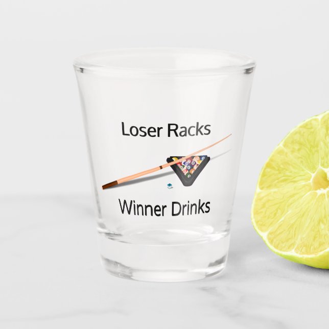 Verre A Shot Piscine Loser Racks Winner Boissons (Devant)
