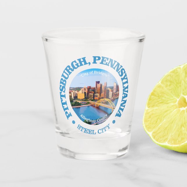 Verre A Shot Pittsburgh (villes) (Devant)