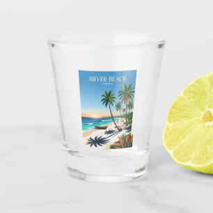 Verre A Shot Plage d'Argent Libéria