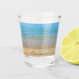 Verre A Shot Plage et mer de Corse