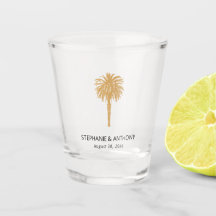 Plage tropicale Gold Palm Tree Destination Mariage