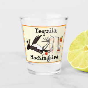 Verre A Shot Plaisanterie littéraire de Tequila Mockingbird