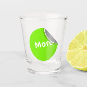 Verre A Shot Plus de Vecteur Vecteur Style Sticker