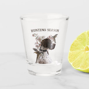 Verre A Shot Pointeur anglais, chasse aux oiseaux