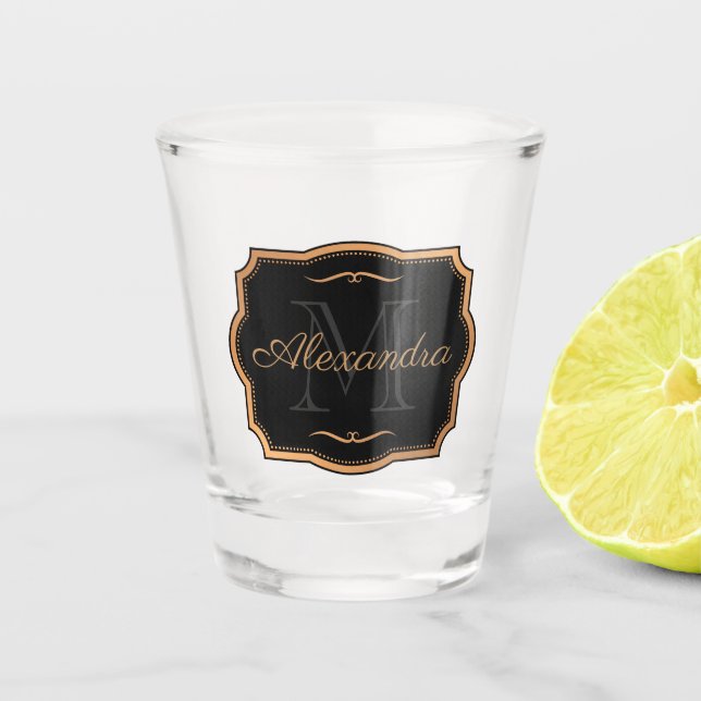 Verre A Shot Points d'or (Devant)