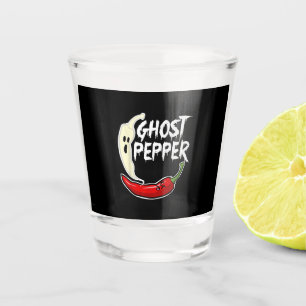Verre A Shot Poivre Fantôme Drôle épicé Halloween Fantôme Peppe