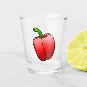 Verre A Shot Poivron Rouge