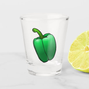 Verre A Shot Poivron Vert