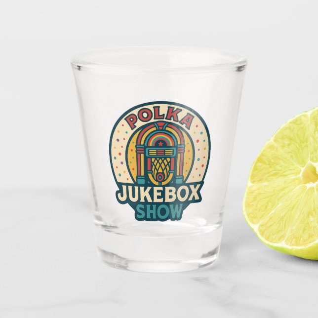 Verre A Shot Polka Jukebox Logo Shot Glass (Devant)