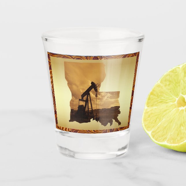 Verre A Shot Pompe puits Louisiane (Devant)