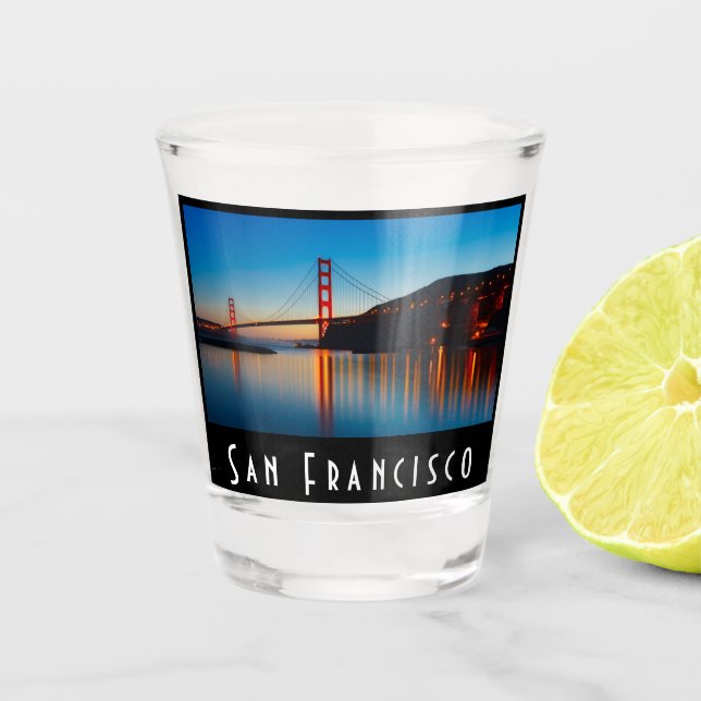 Verre A Shot Pont de San Francisco pittoresque (Devant)