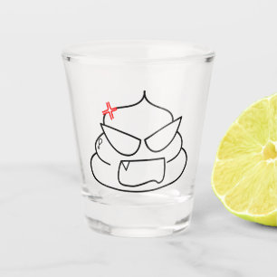 Verre A Shot Poop en colère - Brootsch le PooPoo