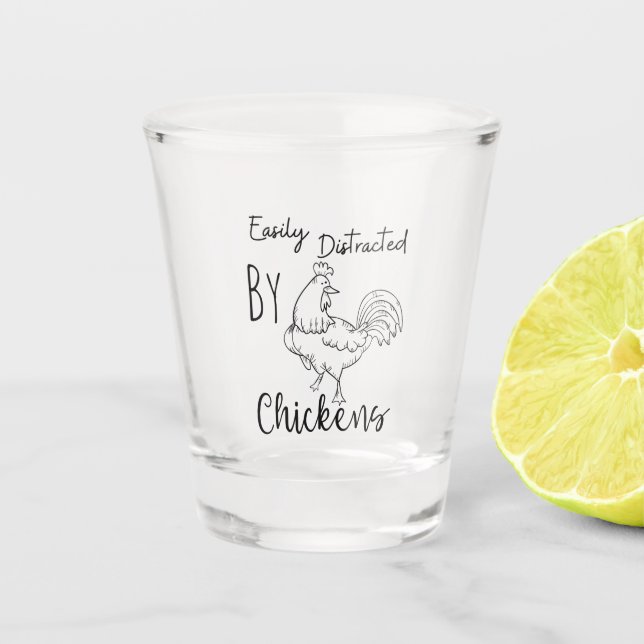 Verre A Shot Poulets en détresse (Devant)