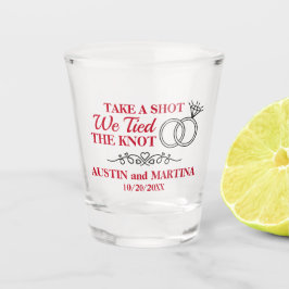 Verre A Shot Prenez Une Tache Nous Avons Mis Le Noeud
