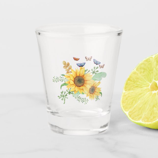 Verre A Shot printemps de tournesol (Devant)