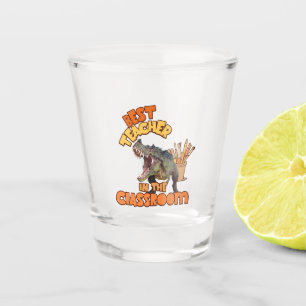 Verre A Shot Professeur d'Art de Dinosaures Amusant Créatif en