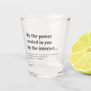 Verre A Shot Proposition officielle amusante Mariez-nous