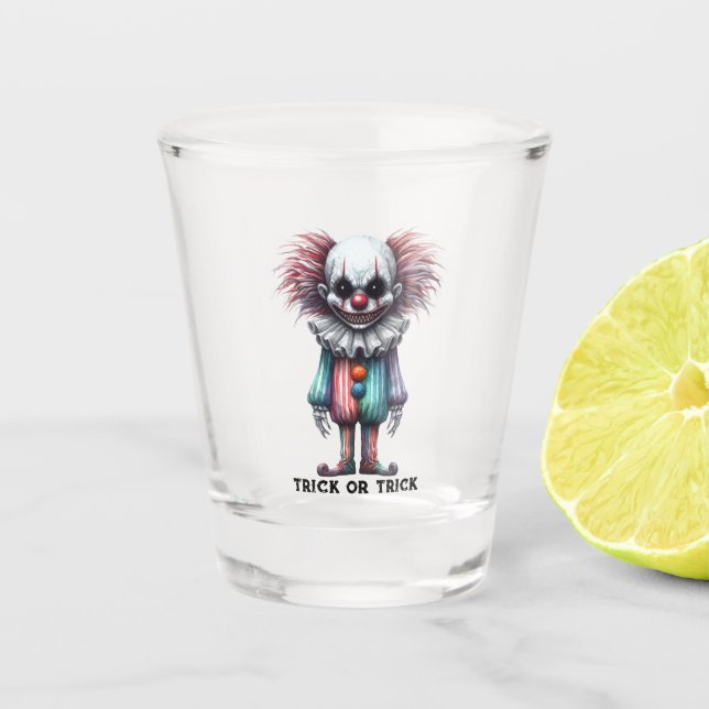 Verre A Shot Psycho Clown - Trick ou Trick Personnaliser (Devant)
