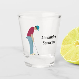 Verre A Shot Putage de golfeurs