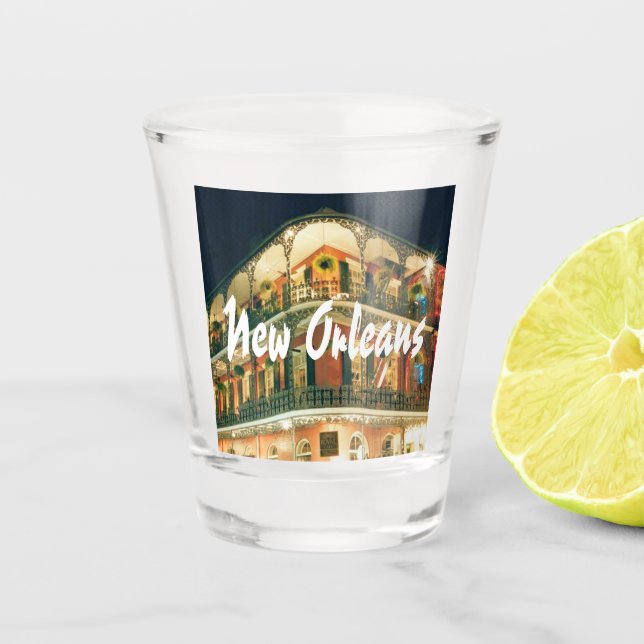 Verre A Shot Quartier français de la Nouvelle-Orléans (Devant)