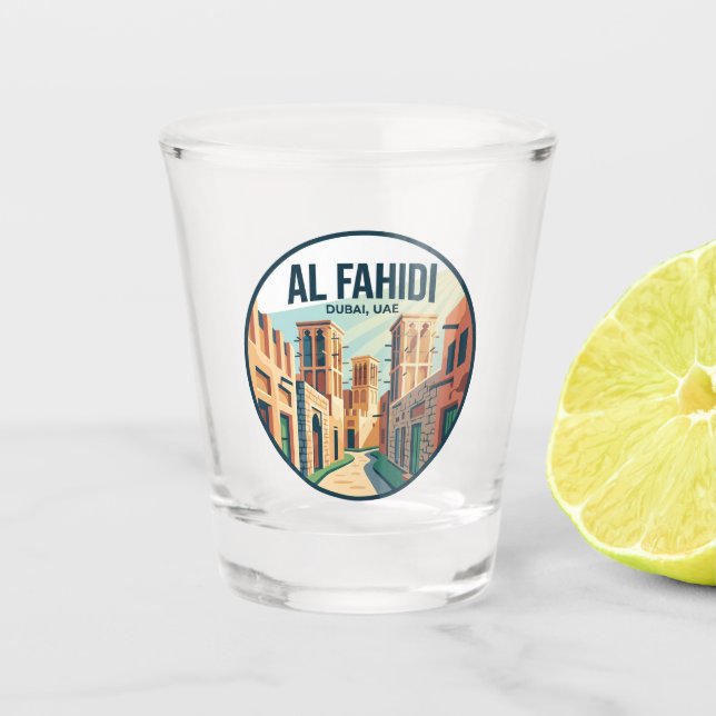 Verre A Shot Quartier historique d'Al Fahidi (Devant)