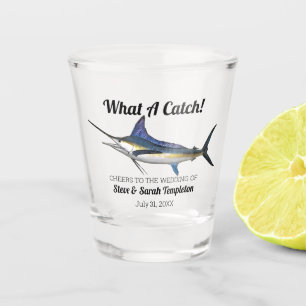 Verre A Shot Quel succès pour un Mariage de pêche au poisson