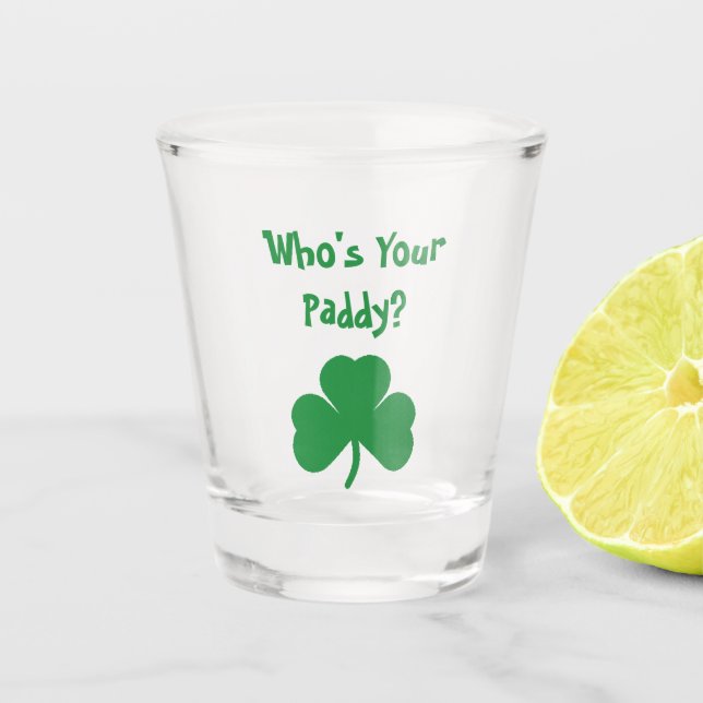 Verre A Shot Qui est ton Paddy ? (Devant)