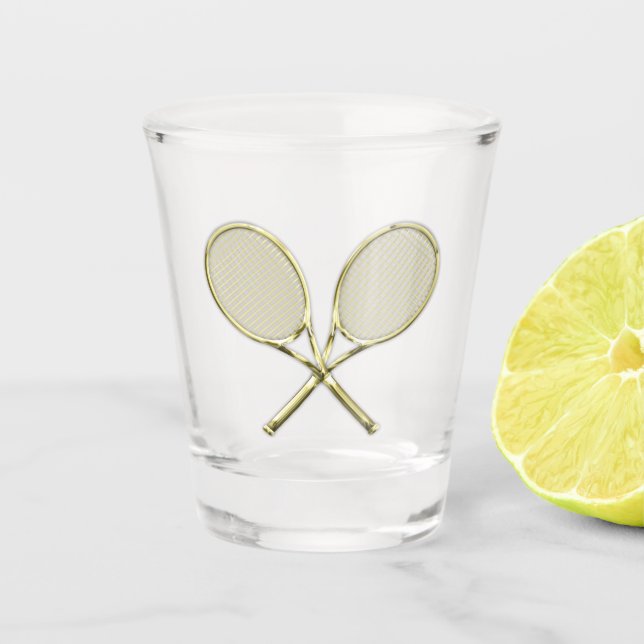Verre A Shot Rackets De Tennis (Devant)