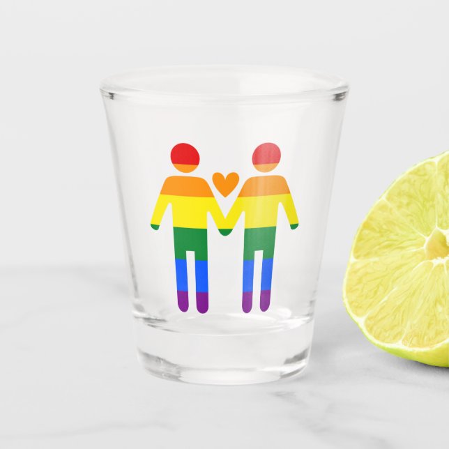 Verre A Shot Rainbow Men (Devant)