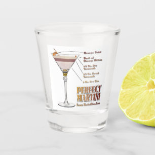 Verre A Shot Recette de cocktail Martini parfait Art