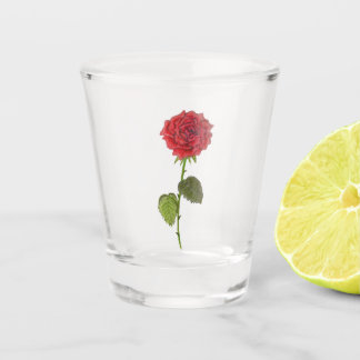Verre A Shot red rose