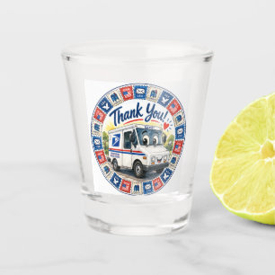 Verre A Shot Remerciement aux travailleurs postaux