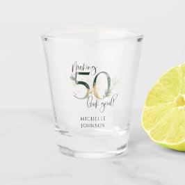 Verre A Shot Rendre 50 apparence bon vert or botanique Annivers