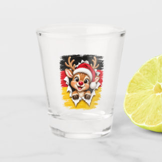 Verre A Shot Renne allemand de Noël