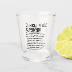 Verre A Shot Responsable de l'infirmière clinique