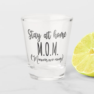 Verre A Shot Restez À La Maison Mère Souvenirs Sur L'Argent