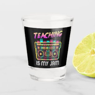 Verre A Shot Retour à l'école Rétro Enseigner est mon truc 80s