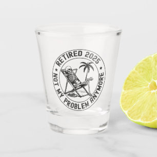 Verre A Shot Retraité 2025 Plus Mon Problème Squelette