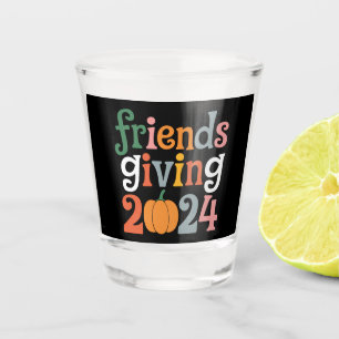 Verre A Shot Retro Friends Giving 2024 Thanksgiving automne
